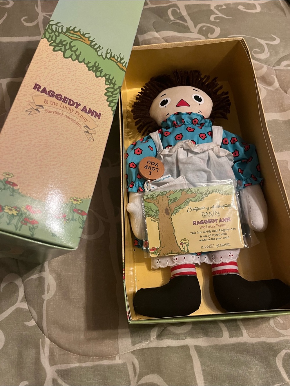 Collectible Dakin Raggedy Ann Storybook Adventures Signature 16in Cloth Doll